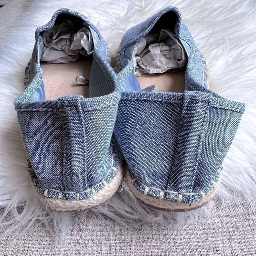 Old Navy chambray espadrilles slip on